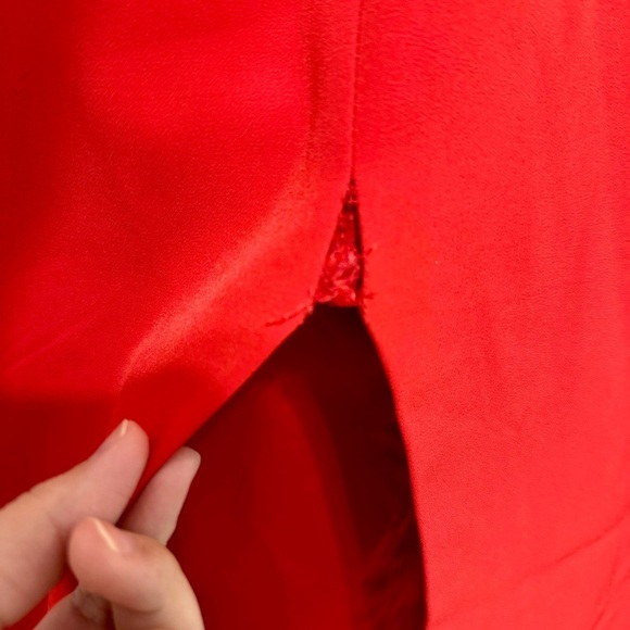 Bardot NWT Red Jasmine Off The Shoulder Split Cocktail Party Dress Size XXS/2 - Picture 6 of 7